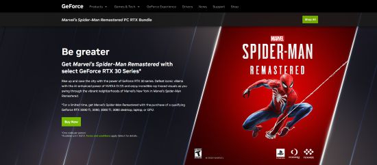 英伟达推出新活动 买显卡送《漫威蜘蛛侠：重制版》