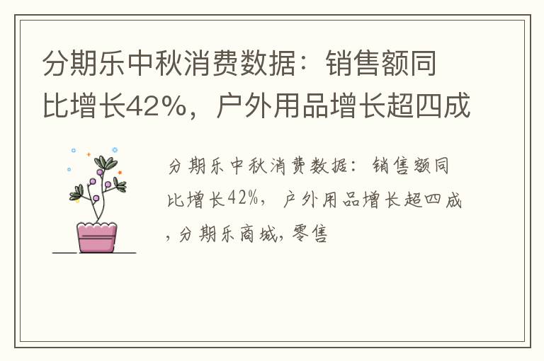 分期乐中秋消费数据：销售额同比增长42%，户外用品增长超四成