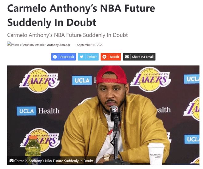 美记:安东尼在防守端等于不存在 现在谁都不想要他