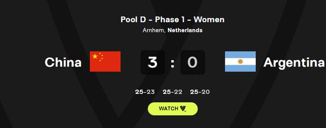 李盈莹22分中国女排3-0阿根廷 世锦赛斩获开门红