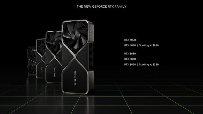 英伟达最新 RTX 显卡家族：RTX 4090/4080 + RTX 3080/3070/3060