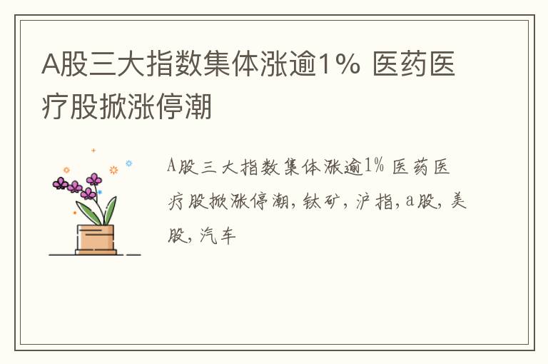 A股三大指数集体涨逾1% 医药医疗股掀涨停潮