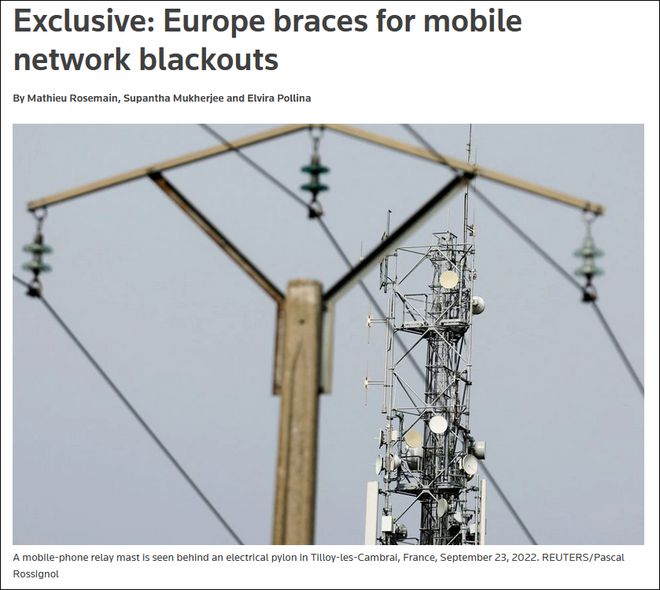 今年冬天，欧洲手机要没信号了...