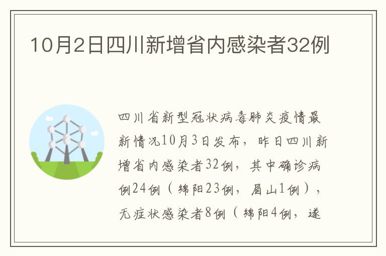 10月2日四川新增省内感染者32例