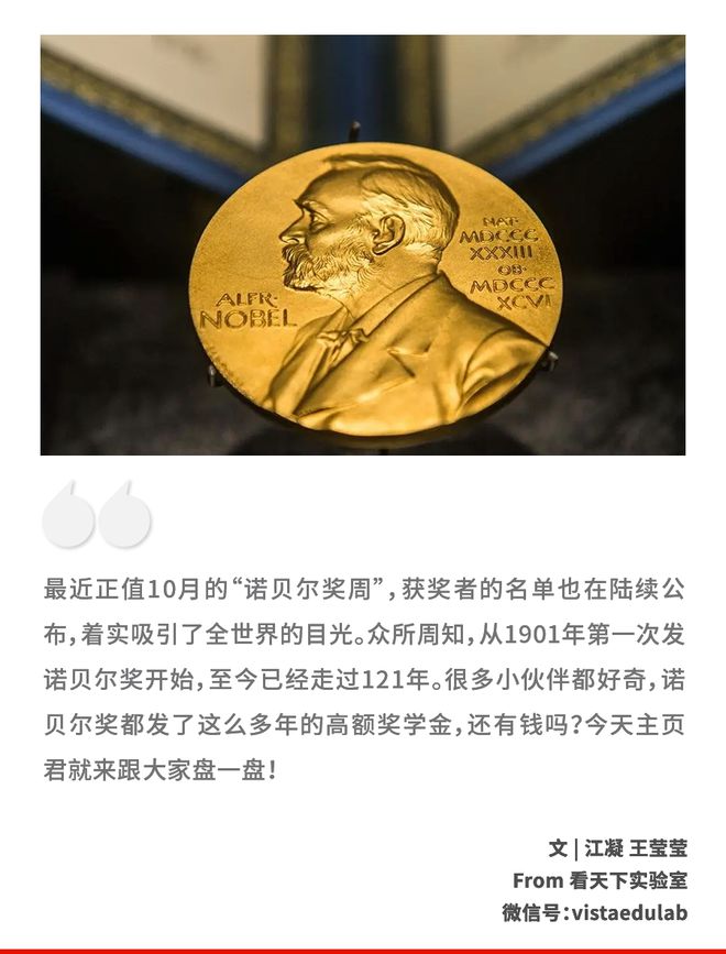 颁了121年的诺贝尔奖，还剩多少钱？