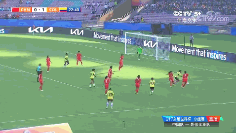 U17女足世界杯-凯塞多14分钟2球 中国0-2哥伦比亚