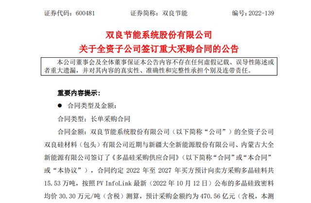 又签470亿订单！“硅片黑马”年内5单拿下2272亿元