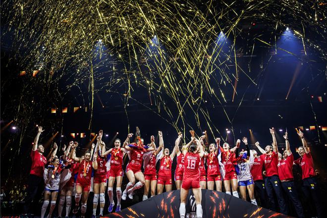 女排世锦赛塞尔维亚3-0胜巴西卫冕 意大利获季军