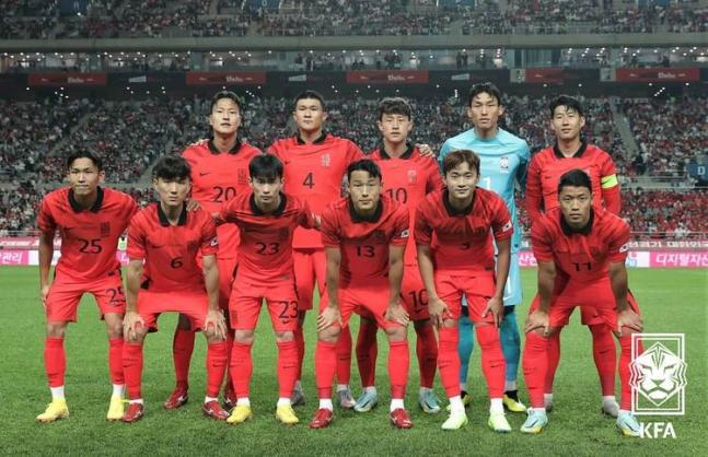 韩国世界杯3场小组赛将全穿红色球衣 胜率22.22%