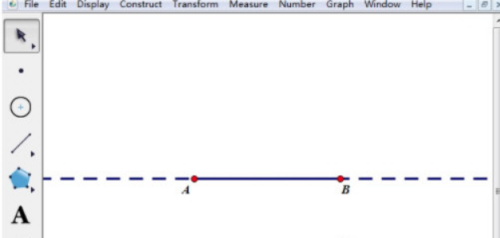 几何画板如何延长线段 几何画板延长线段的方法