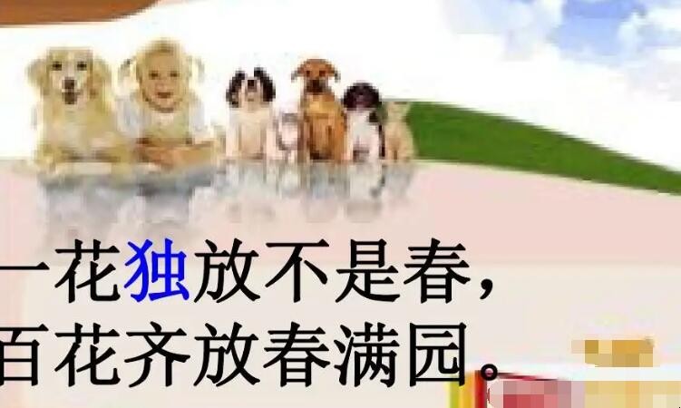 一花独放不是春下一句是什么