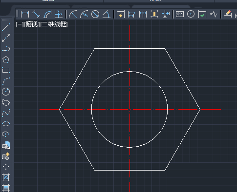 AutoCAD 2020怎么绘制螺母图形 绘制螺母图形的方法