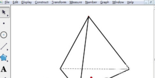 几何画板如何切割三棱锥 几何画板切割三棱锥的方法