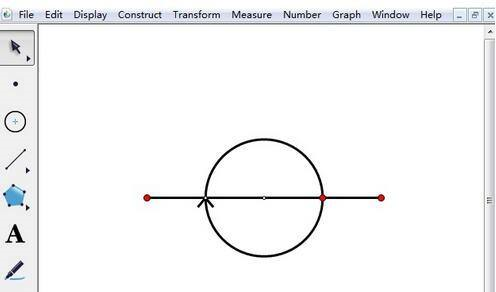 几何画板如何绘制周角 几何画板绘制周角的方法