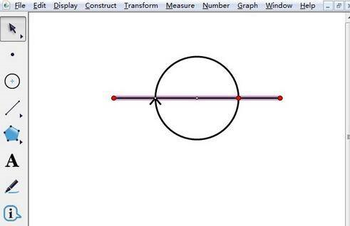 几何画板如何绘制周角 几何画板绘制周角的方法