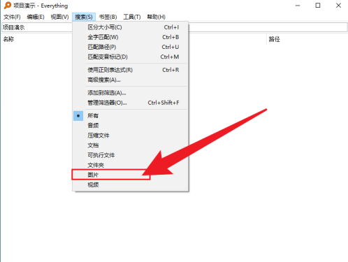 Everything如何设置仅搜索图片 Everything设置仅搜索图片的方法