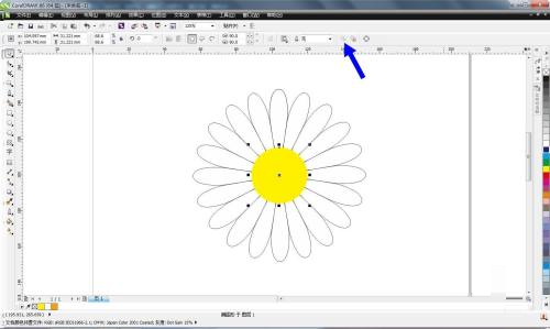 CorelDRAW X6如何绘制小雏菊 绘制小雏菊的方法