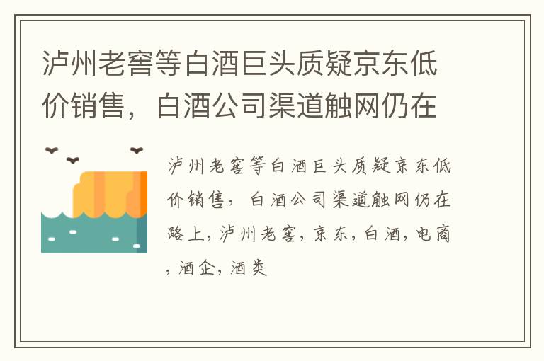 泸州老窖等白酒巨头质疑京东低价销售，白酒公司渠道触网仍在路上