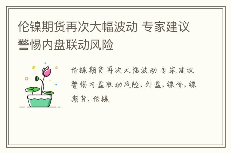 伦镍期货再次大幅波动 专家建议警惕内盘联动风险