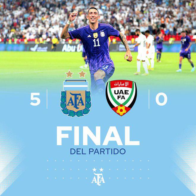 热身-梅西传射天使2射1传 阿根廷5-0大胜阿联酋