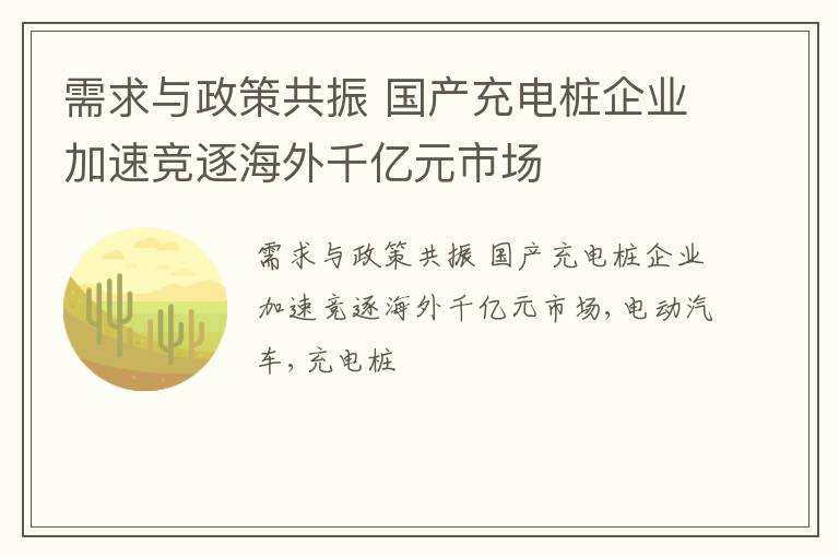 需求与政策共振 国产充电桩企业加速竞逐海外千亿元市场