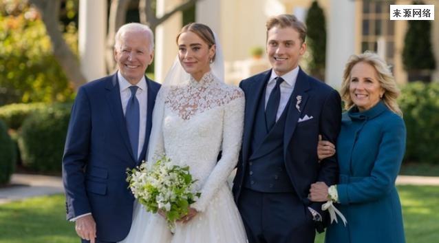 拜登在白宫南草坪为其孙女主持婚礼，更是发表感言