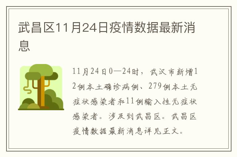 武昌区11月24日疫情数据最新消息