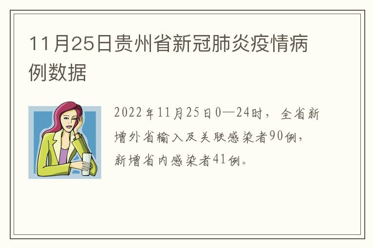 11月25日贵州省新冠肺炎疫情病例数据