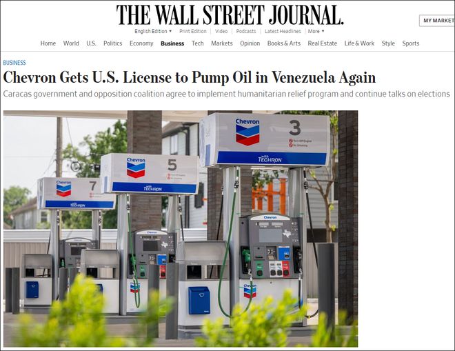美国政府多年来首次允许雪佛龙重回委内瑞拉采油