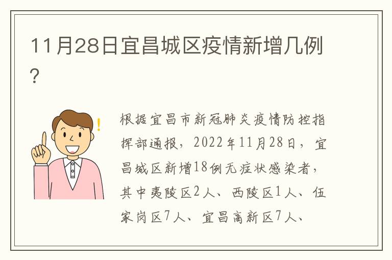 11月28日宜昌城区疫情新增几例？