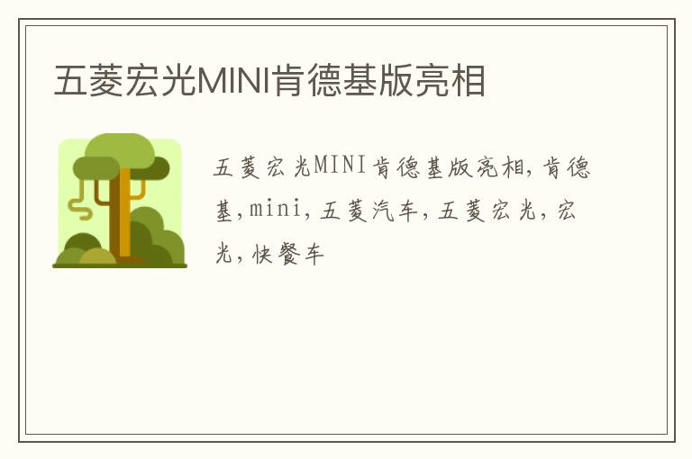 五菱宏光MINI肯德基版亮相