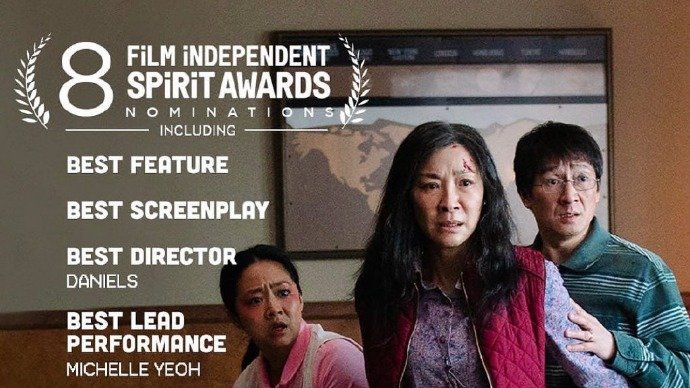 美国电影独立精神奖公布提名 《瞬息全宇宙》领跑