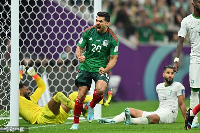 世界杯-马丁查韦斯破门 墨西哥2-1沙特抱憾出局