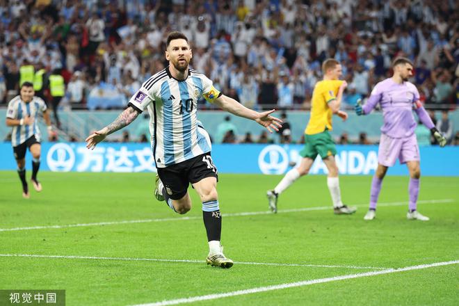 世界杯-梅西小蜘蛛破门 阿根廷2-1澳大利亚进8强