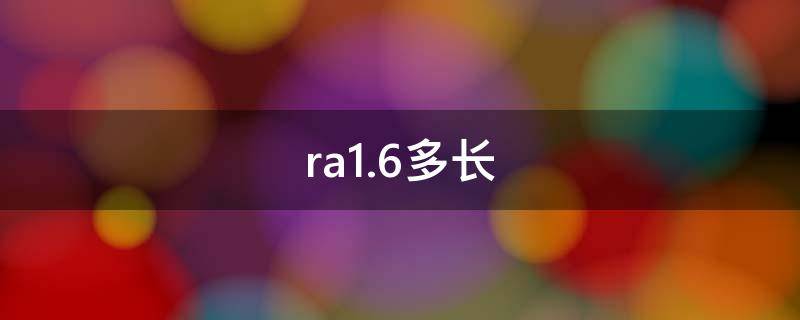 ra1.6有多长