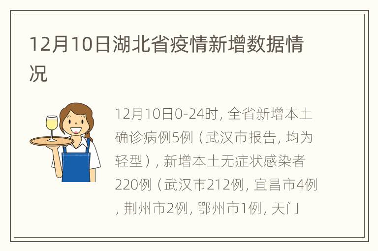 12月10日湖北省疫情新增数据情况