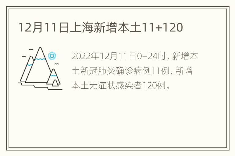 12月11日上海新增本土11+120