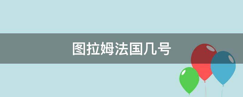 法国图拉姆多少号