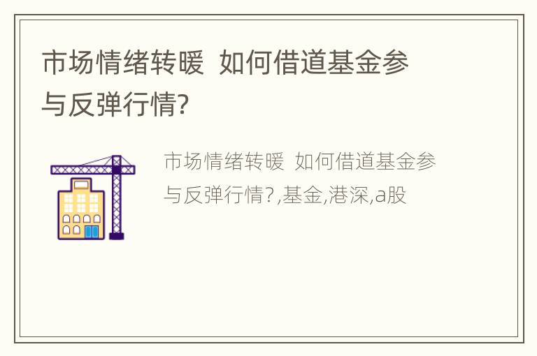 市场情绪转暖  如何借道基金参与反弹行情？