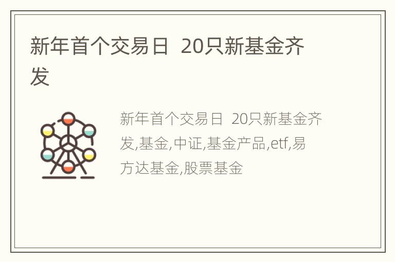 新年首个交易日  20只新基金齐发