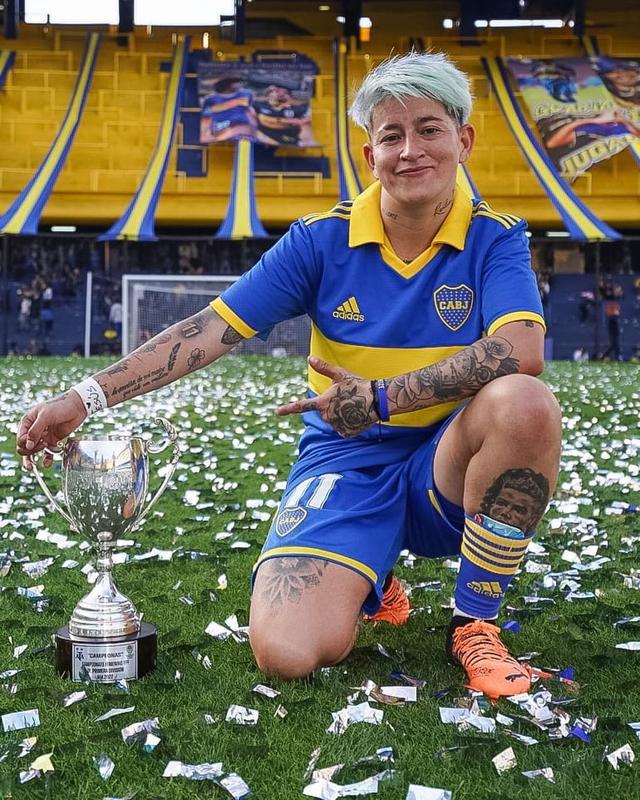 阿根廷女足美洲杯射手王小腿纹C罗：对我来说，只有C罗&马拉多纳