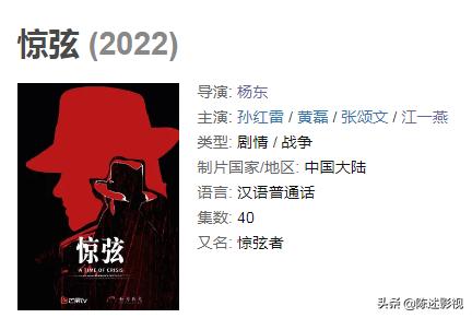 好看的谍战片电视排行榜前十名（2022年最新的5部谍战片）(6)