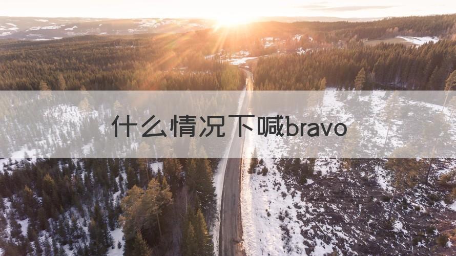 bravo是什么意思 什么情况下喊bravo（知识科普）