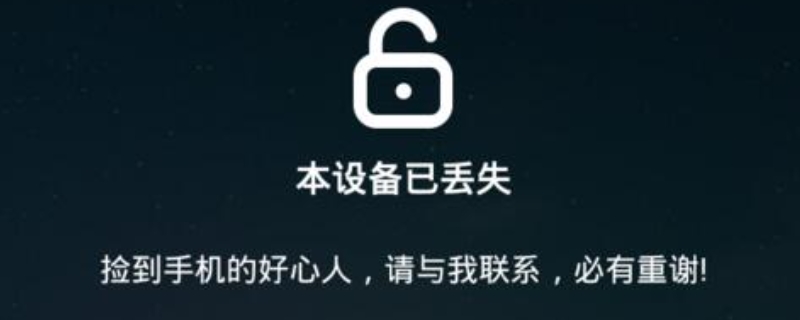 丢失模式开启后显示什么状态