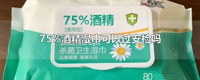 75%酒精湿巾可以过安检吗