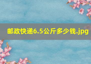 邮政快递6.5公斤多少钱