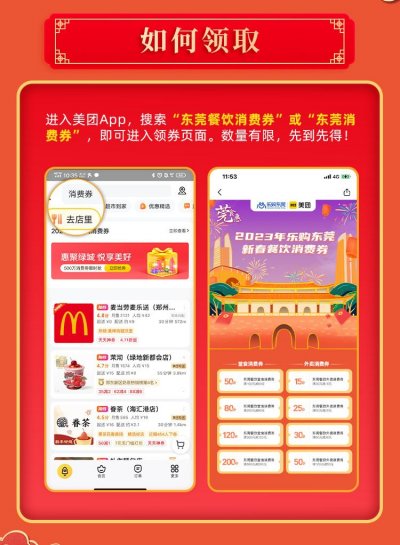 2023东莞春节美团消费券领取攻略（时间+入口）