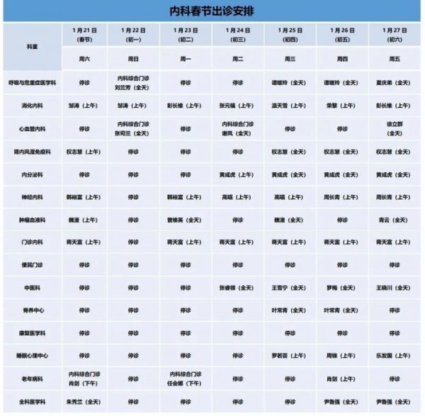 2023年春节重庆璧山区人民医院门诊安排