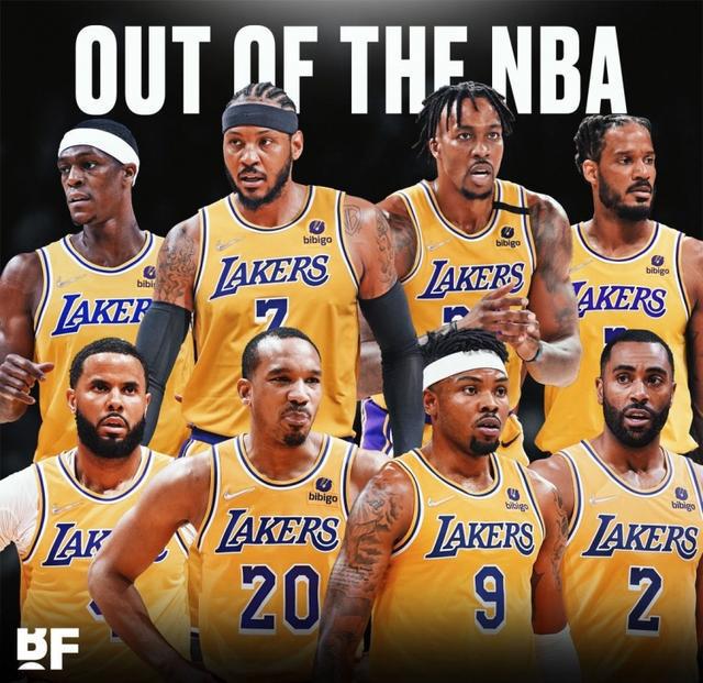 美媒：湖人上赛季名单目前已有8人退出NBA