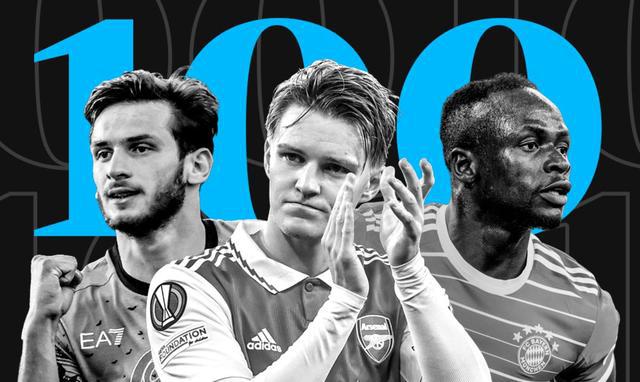 卫报2022百大球员第11-40位:马内11内马尔12,恩佐21萨卡22